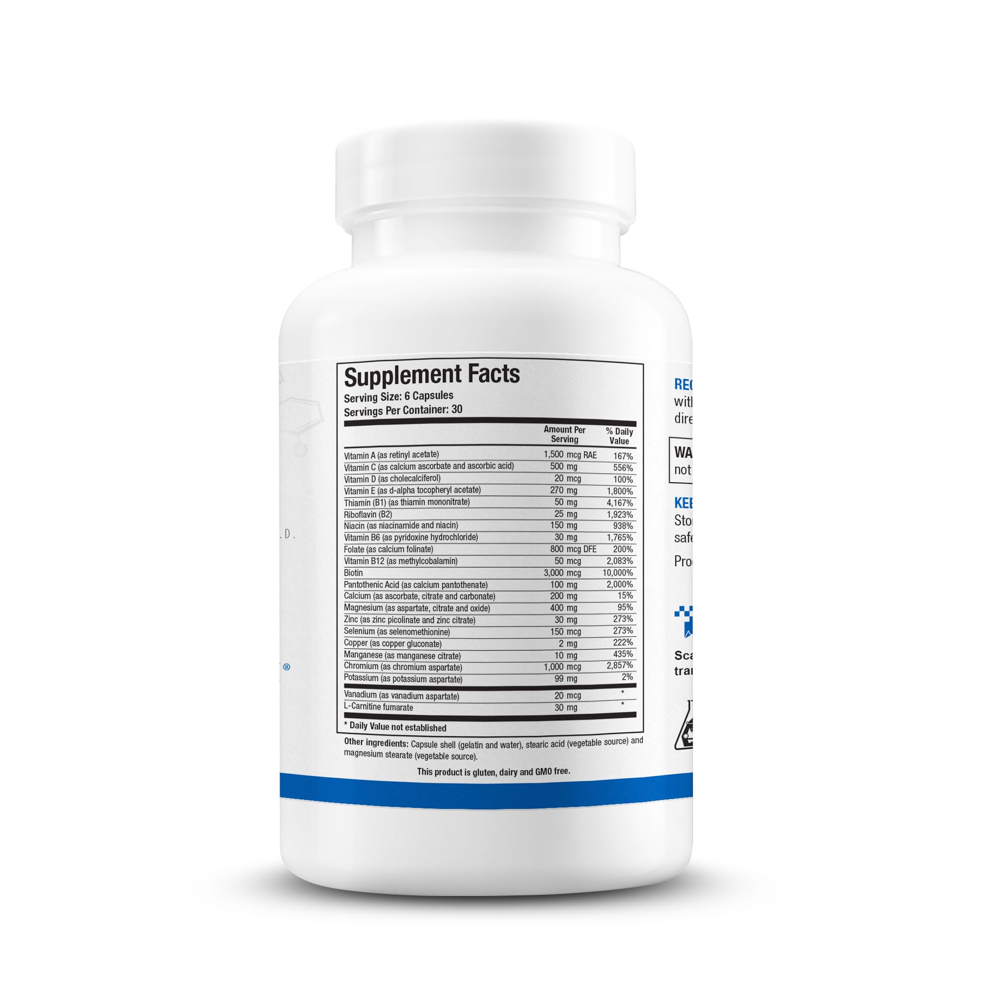 Label ingredients section on GlucoBalance for informed choices