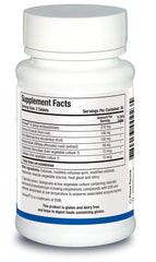 Biotics Research Gluterase label and ingredients panel emphasizing enzyme blend and gluten digestion support.