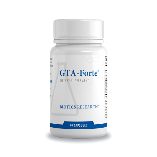 Biotics Research GTA-Forte bottle for endocrine support and balanced hormones
