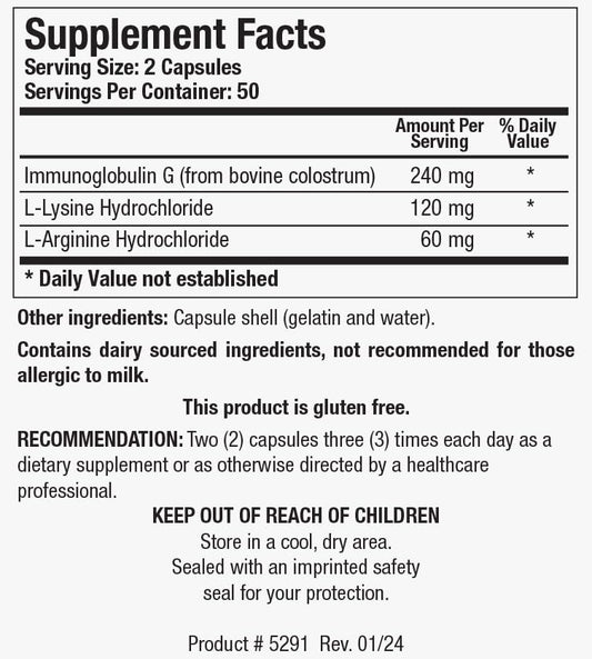 Biotics Research Immuno-gG capsules ready to take for potential lean muscle support