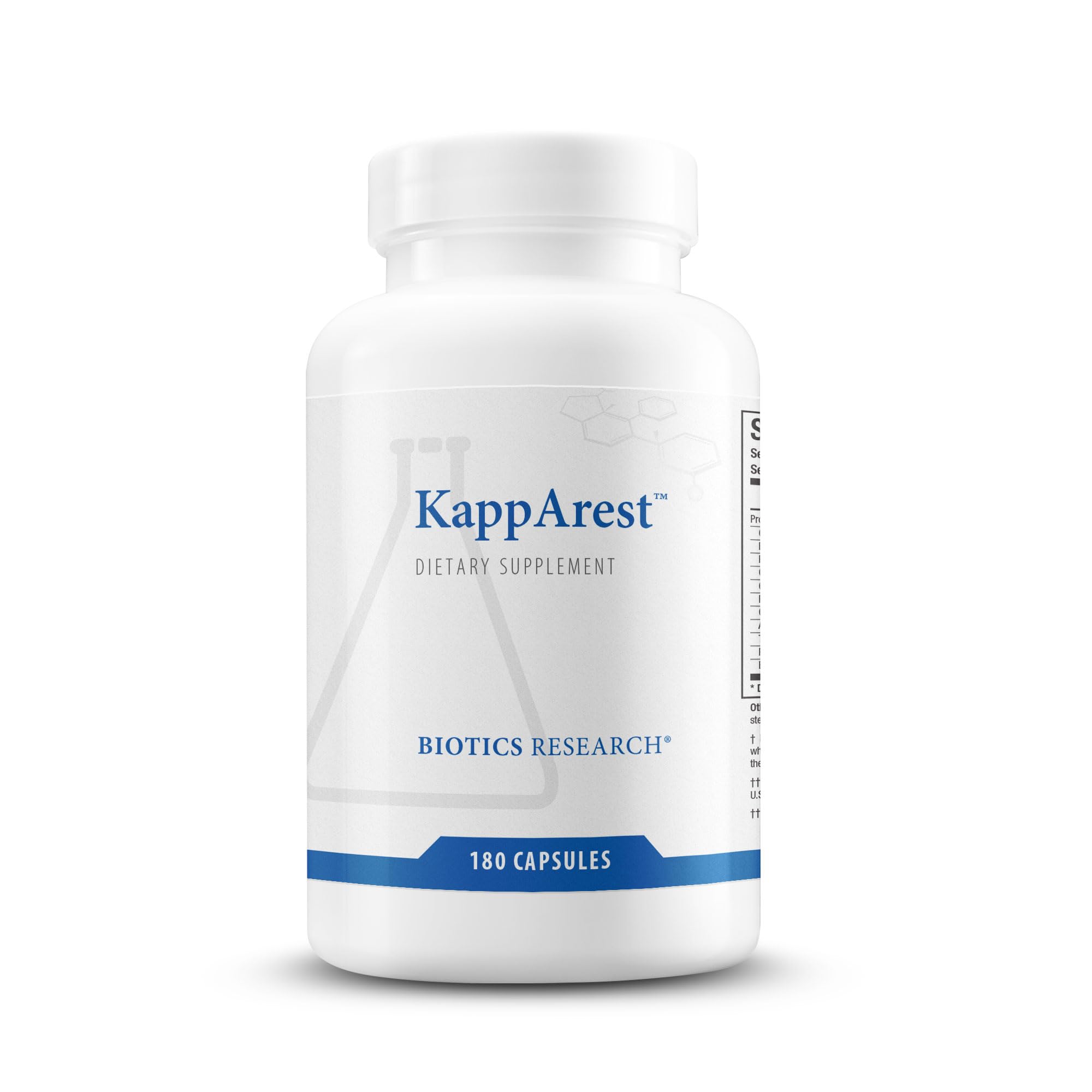 BIOTICS RESEARCH KappArest turmeric capsules pack shot highlighting antioxidant benefits