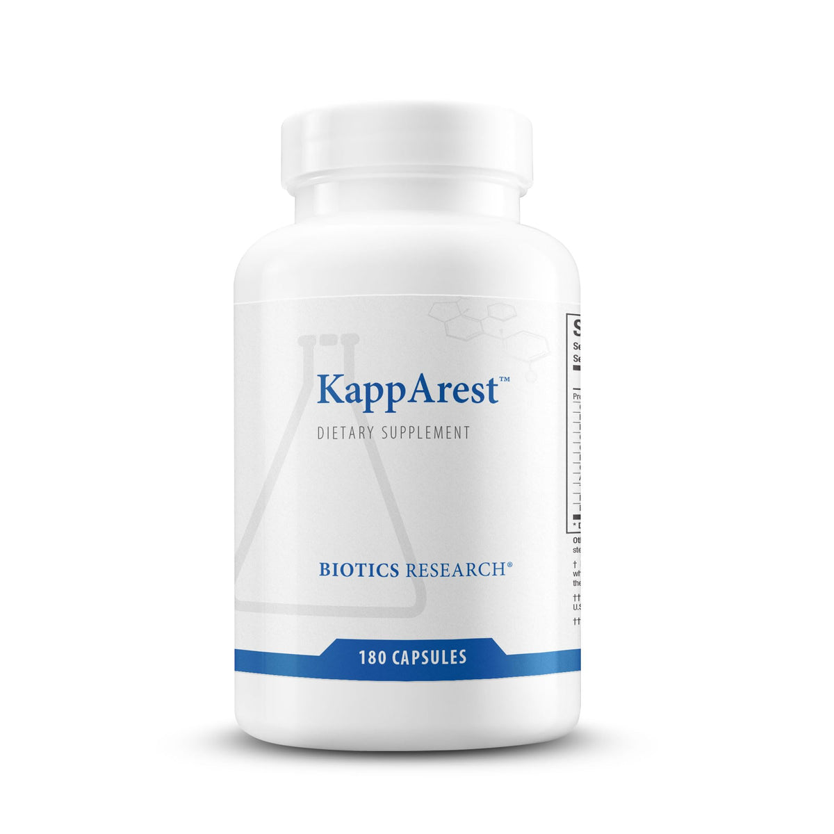 BIOTICS RESEARCH KappArest turmeric capsules pack shot highlighting antioxidant benefits