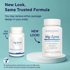 Close-up of Mg-Zyme suggesting support for healthy bones.