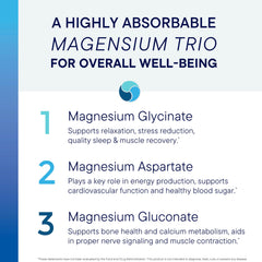 Mg-Zyme capsules close-up highlighting chelated magnesium forms.