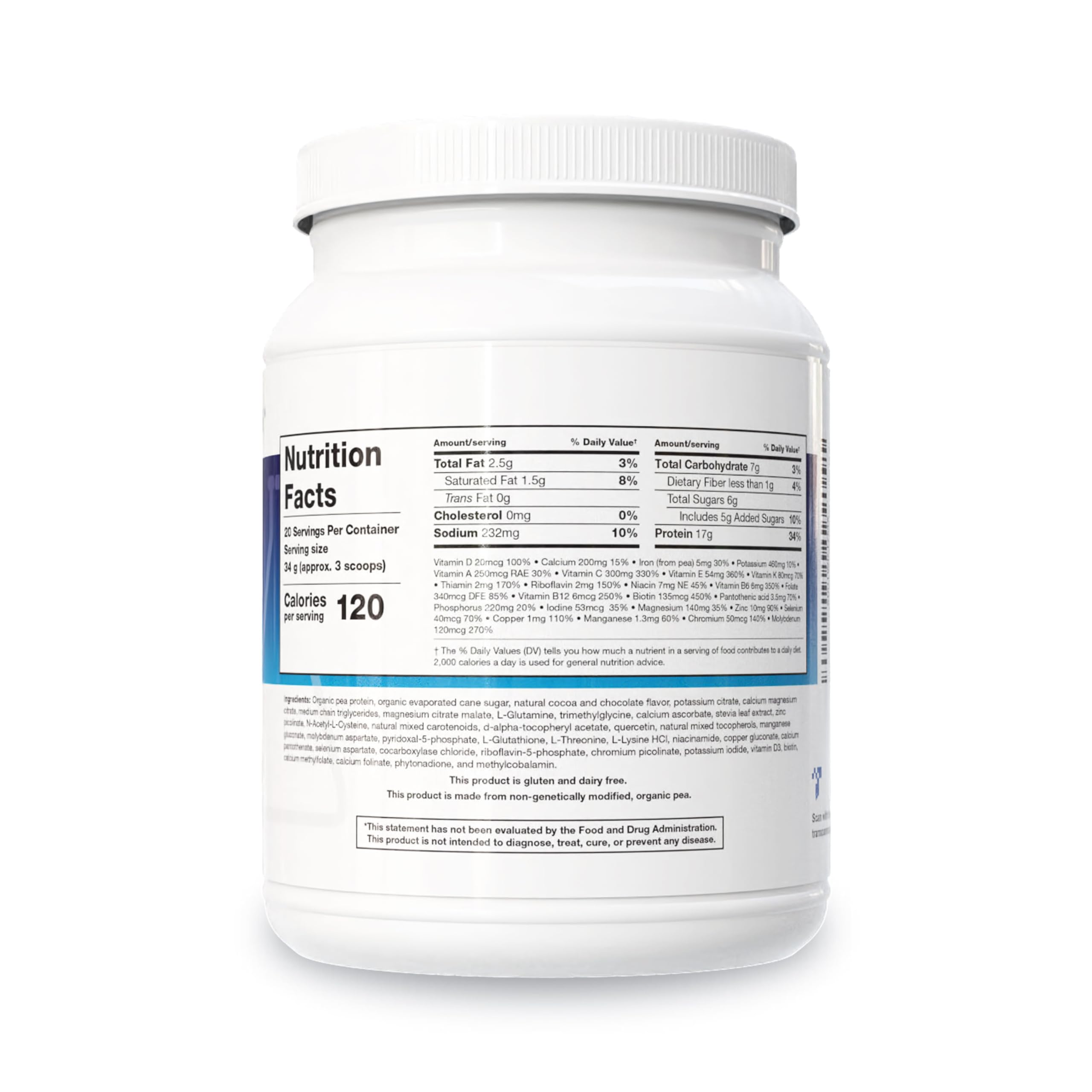 NutriClear Chocolate powder poured into a glass for detox support.