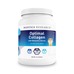 Biotics Research Optimal Collagen powder tub with scoop for daily use