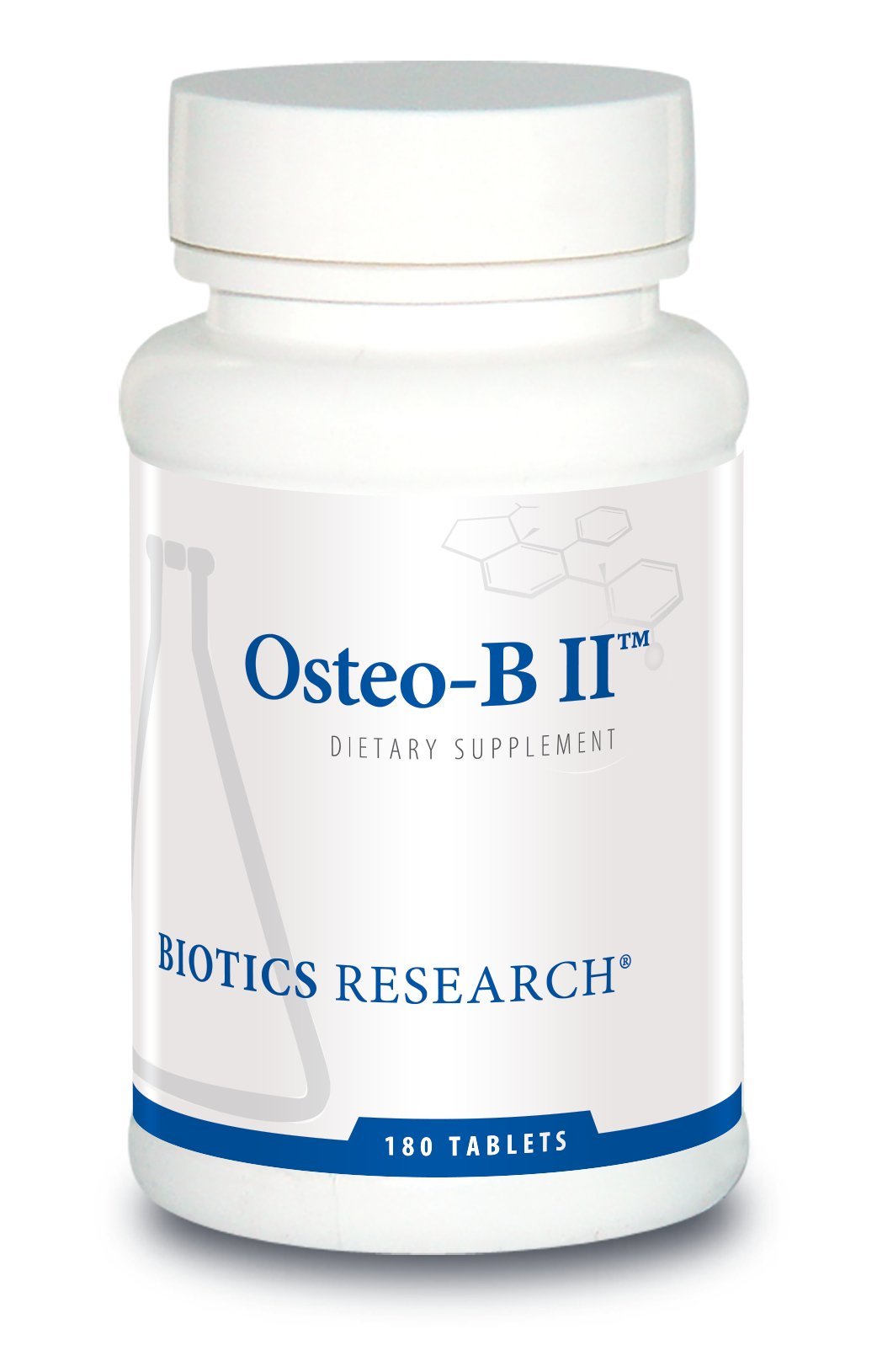 Biotics Research Osteo B II bottle supports bone health for aging gracefully