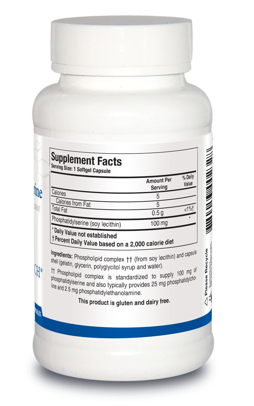 Biotics Research phosphatidylserine softgel pour demonstrates easy dosing for focus
