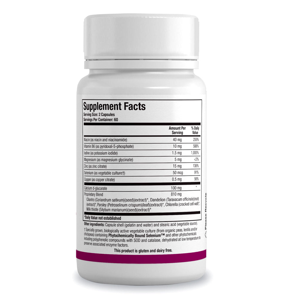 Biotics Research Receptor Detox label highlighting Dr. Berkson’s formula