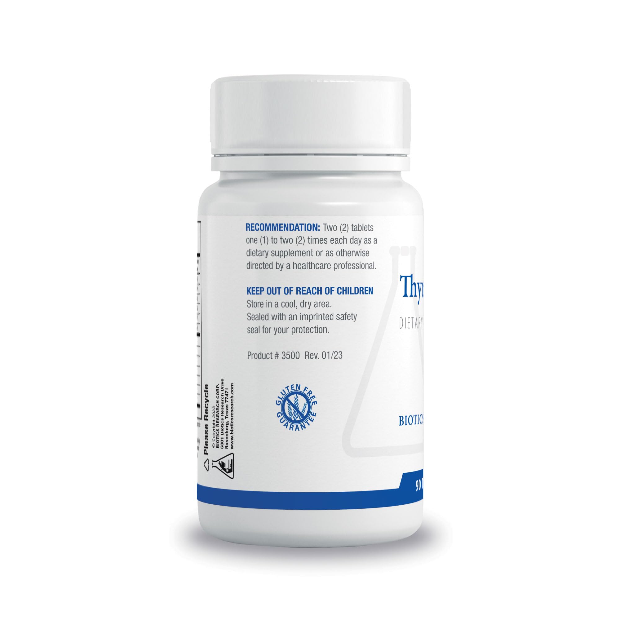 Thyrostim front label highlights thyroid-support nutrients