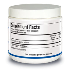 Biotics Research TMG powder scoop included for accurate serving and muscle-support use.