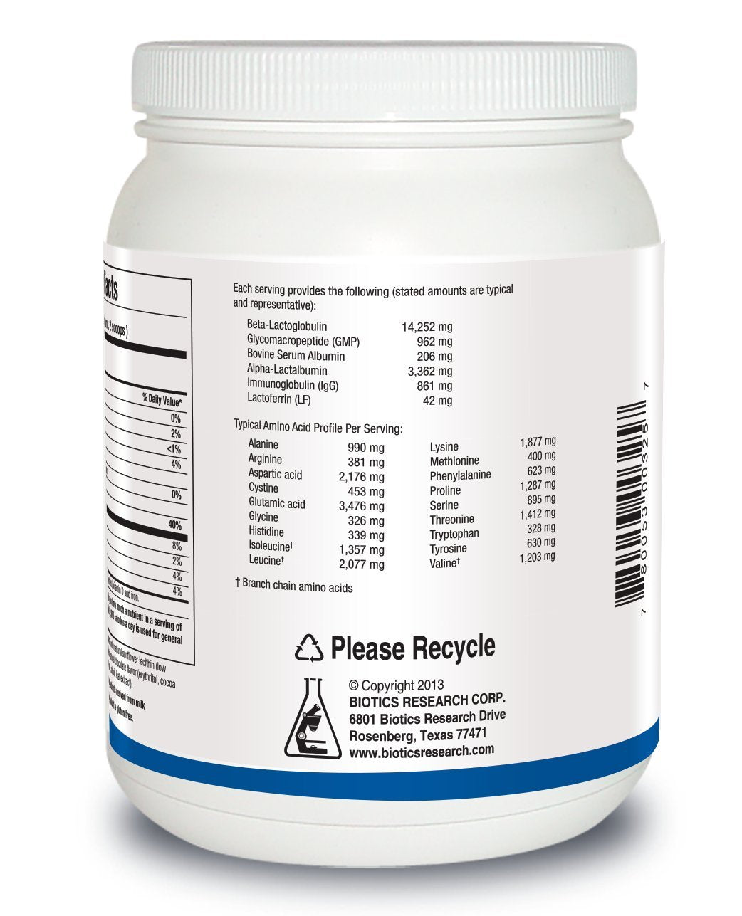 Biotics Whey Protein Isolate chocolate shake ready to fuel workouts.