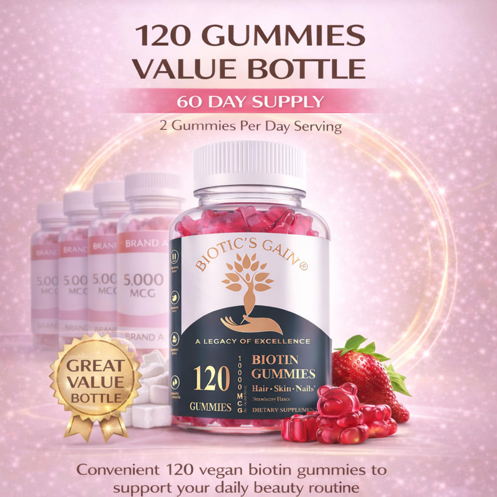 BioticsGain vegan sugar-free gummies offer tasty, easy-to-chew daily option