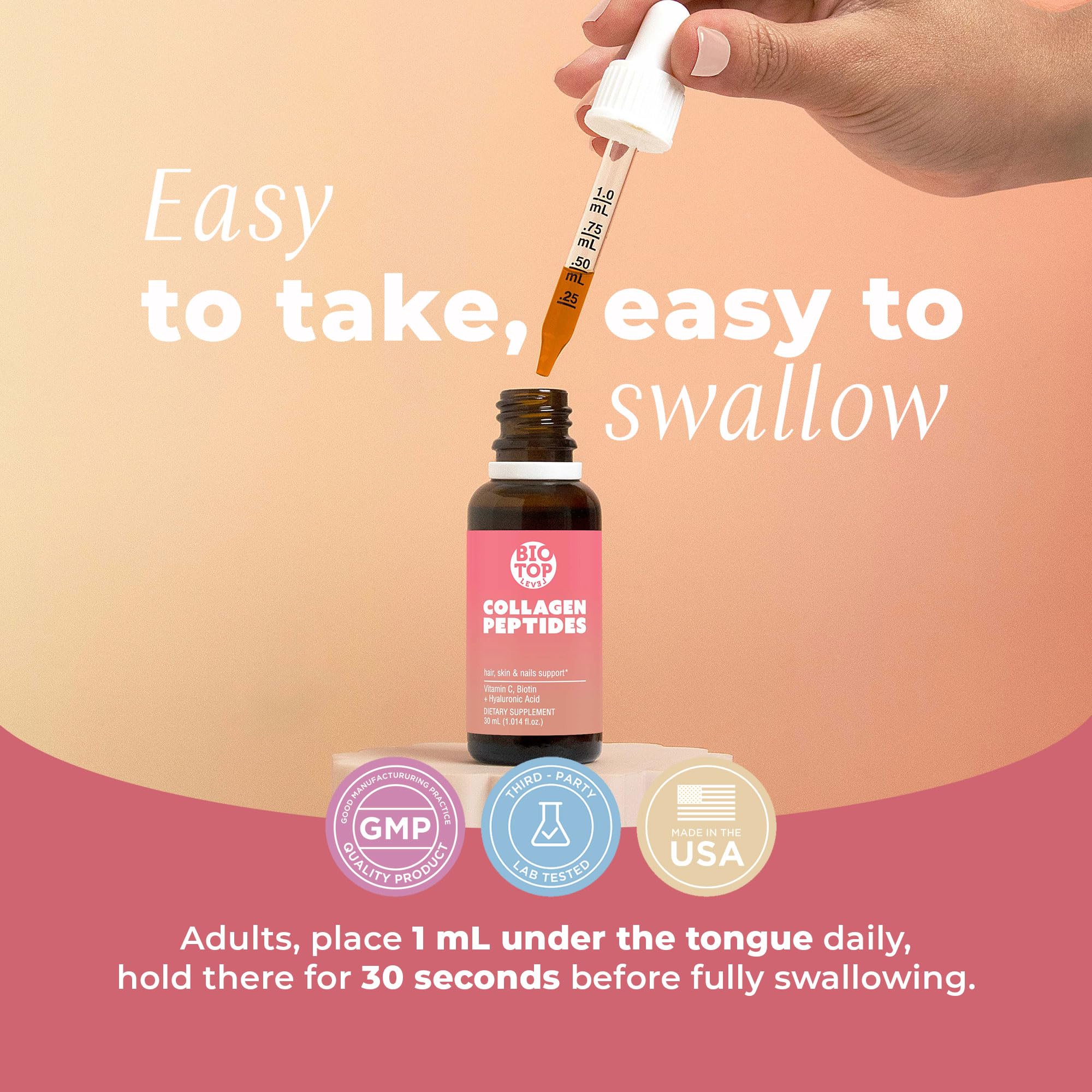 BIOTOPLEVEL anti-aging skin benefits highlighted on packaging