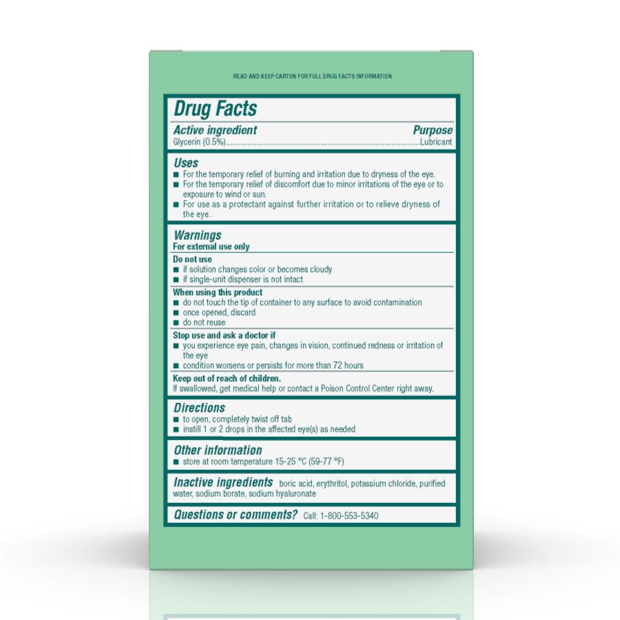 Antioxidant highlight on Biotrue Hydration Boost packaging for protection