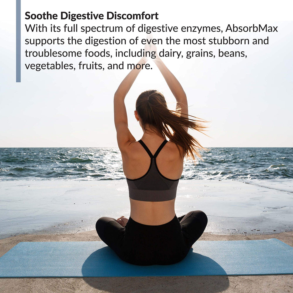 BioTrust AbsorbMax gluten-free mark confirms suitability for gluten-free diets.