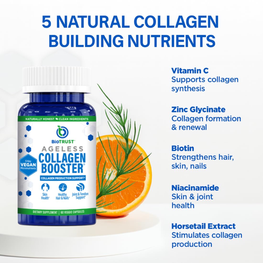 Eco-friendly packaging for BioTrust Ageless Collagen Booster