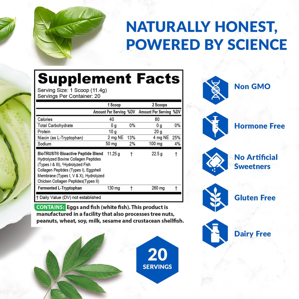 BioTrust Ageless Fruit Punch collagen powder in a glass