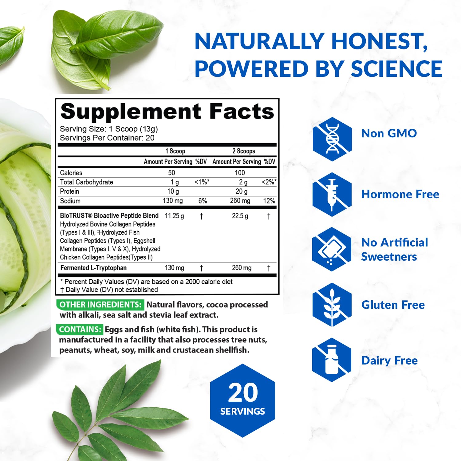 Smoothie with BioTrust Ageless Multi Collagen delivering a protein boost.