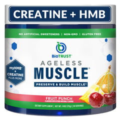 BioTrust Ageless Muscle Bottle ready to mix for daily workouts