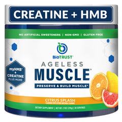 BioTrust Ageless Muscle Builder Citrus Splash tub for daily muscle support
