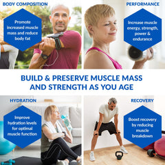 Glass with BioTrust Ageless Muscle fruit punch ready to drink