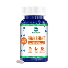 BioTrust Brain Bright bottle pour for quick focus during the day