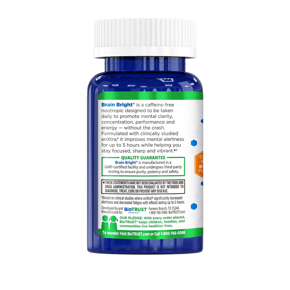 BioTrust Brain Bright ready for your morning routine to boost focus