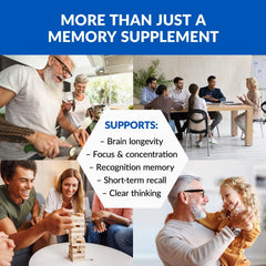 BioTrust Eternal Mind label close-up highlighting ingredients for memory support potential.