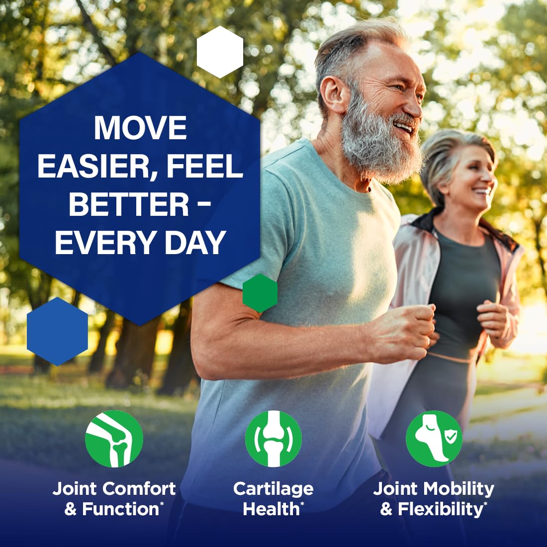 Close-up of Joint 33X capsules highlighting easy one-per-day use