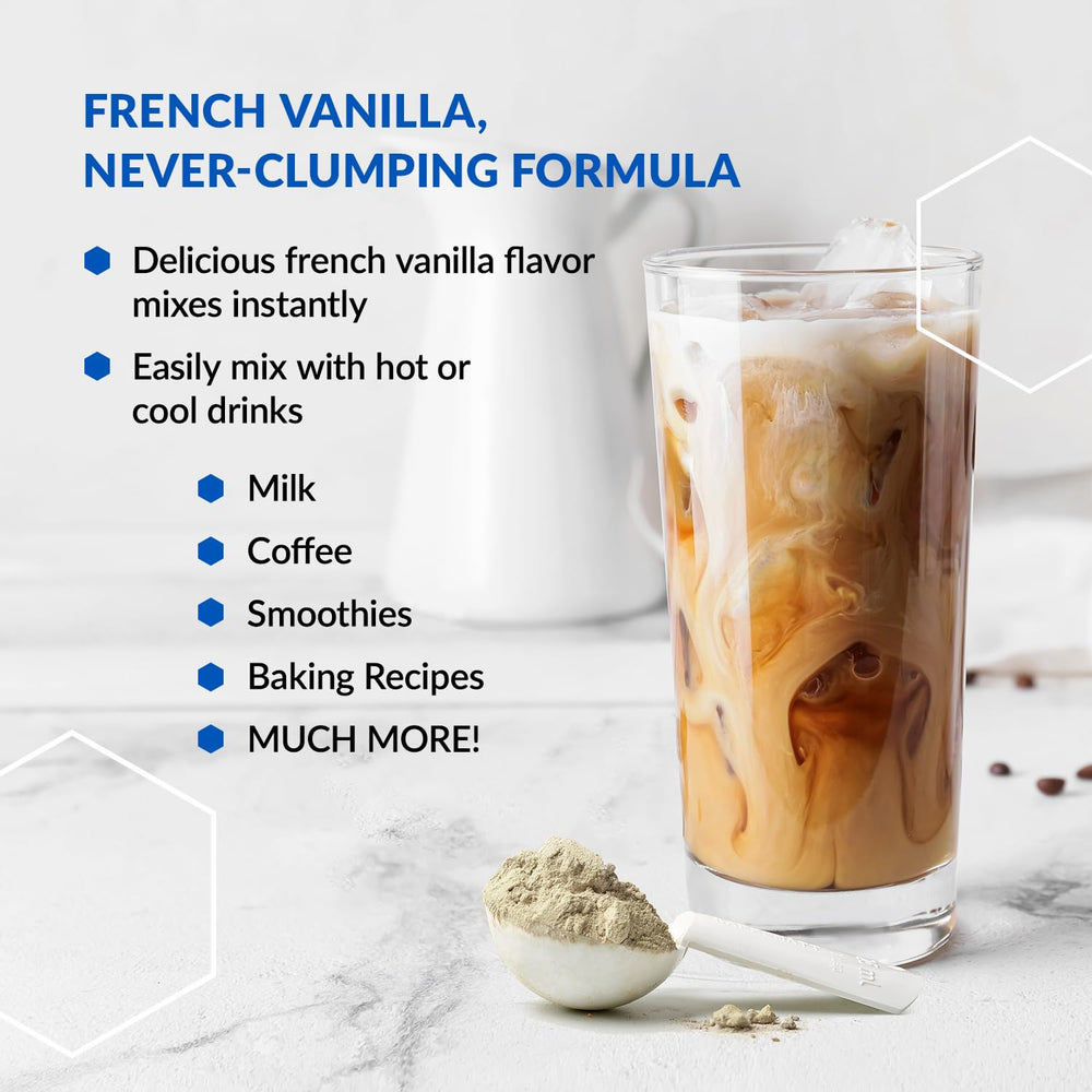 BioTrust Keto Elevate mixed into a smoothie for a vanilla boost.