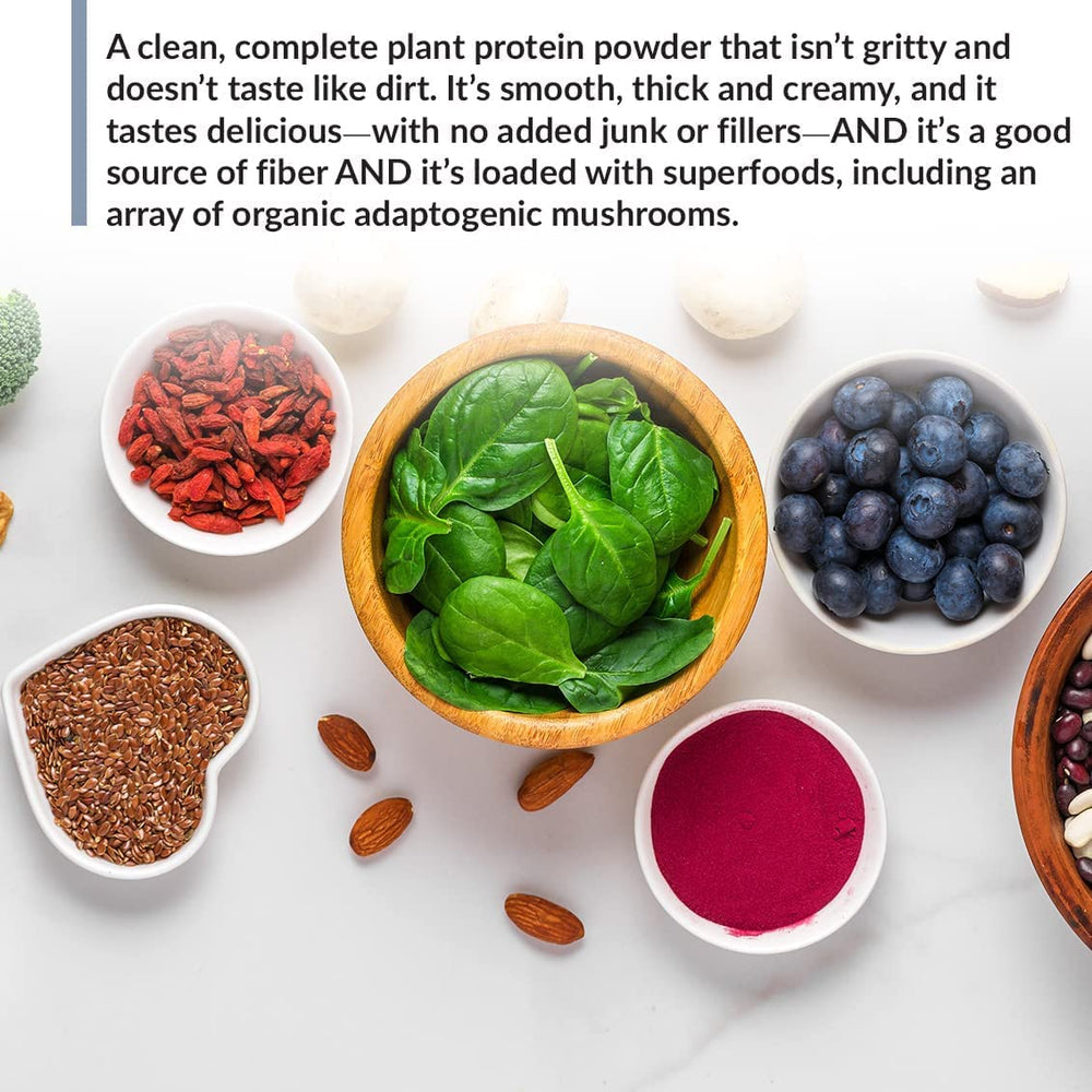 BioTrust Low Carb Plant label close-up emphasizes clean ingredients and transparent testing