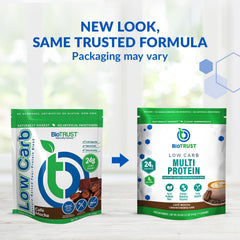 BioTrust Cafe Mocha low carb protein tub ideal for daily smoothies