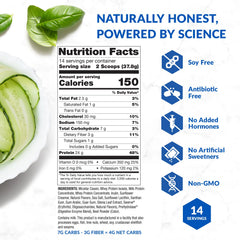 BioTrust protein powder label emphasizing the digestive enzyme blend for better absorption.