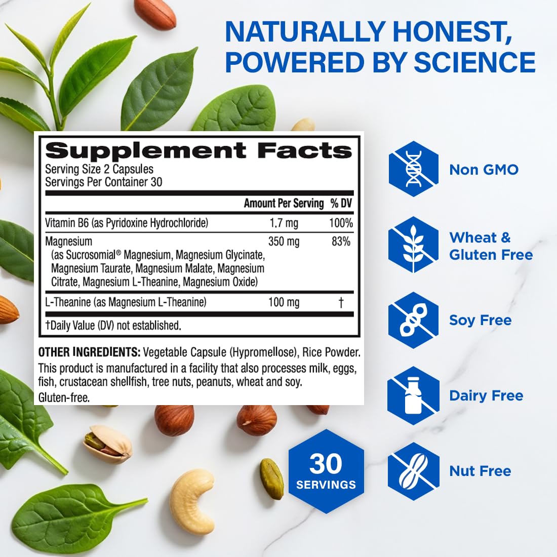 Glass of water beside BioTrust capsules for easy hydration-friendly intake.