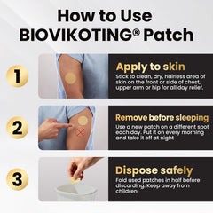 Biovikoting nicotine patch 24h-release concept supports steady cravings management.
