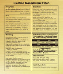 Biovikoting nicotine patch packaging close-up highlights count and product trust.