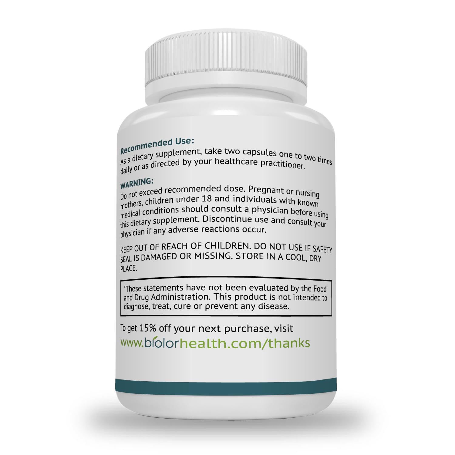 Biovy label highlights purity and doctor-formulated blend.
