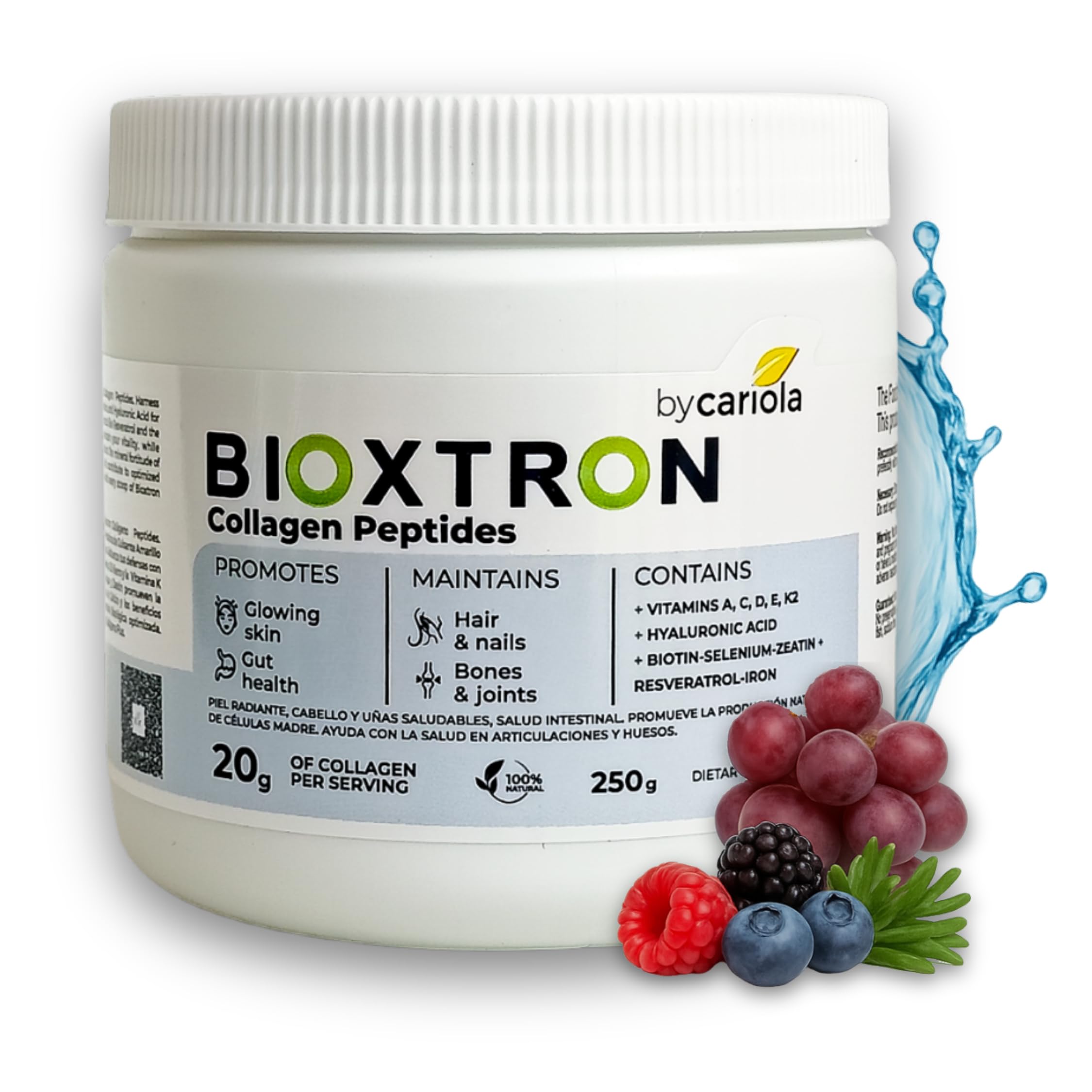 Bioxtron Collagen Peptides Powder bottle for daily beauty support