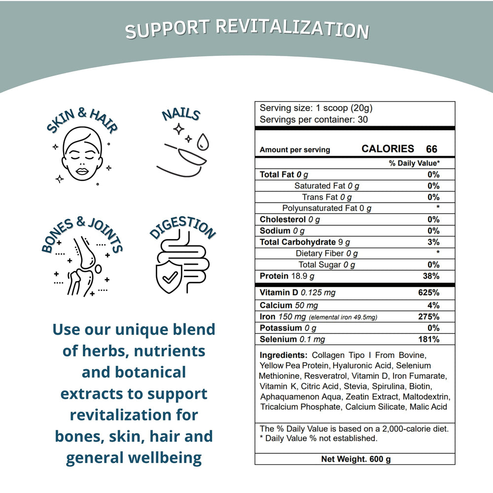 Bioxtron Collagen Peptides Powder added to tea for gentle daily nourishment.