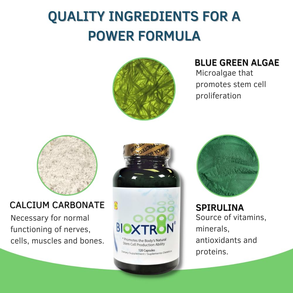 Bioxtron immune-support capsule showcases antioxidant-rich nutrient delivery.