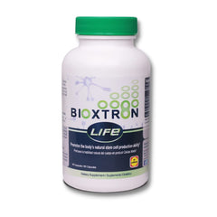 Bioxtron Life cream 2oz jar ready for topical use on a target area.