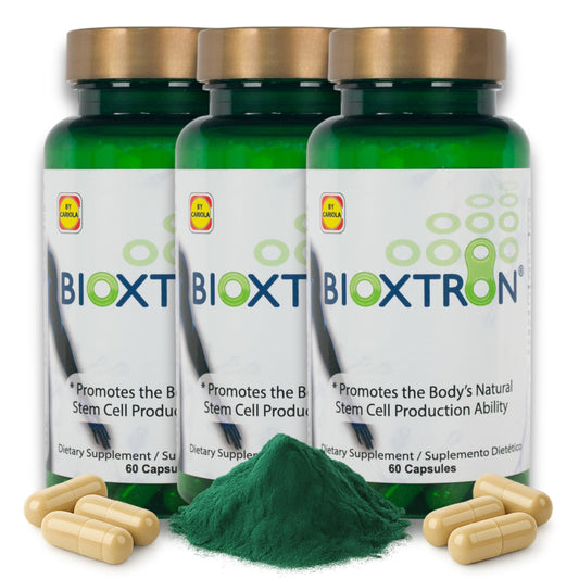 Bioxtron Natural AFA Stem Cell Supplement bottle front view for daily wellness