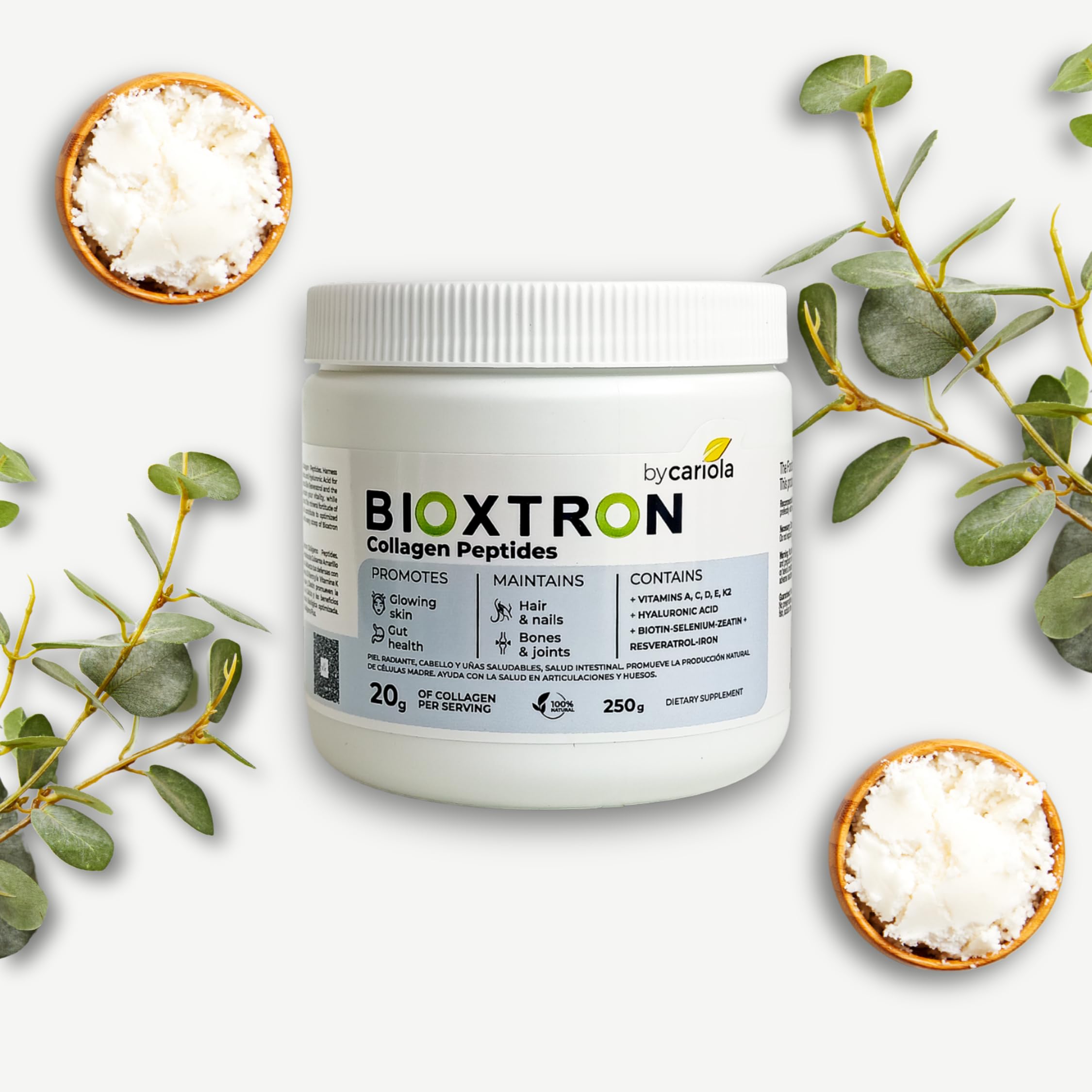 Bioxtron Spirulina close up showing natural nutrients