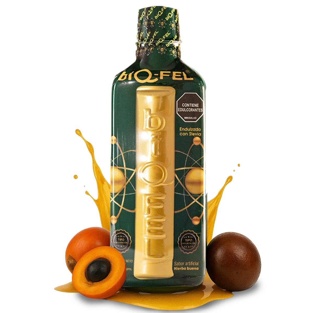 BIQ-FEL bottle front view showing the 500ml natural energy supplement for daily use.