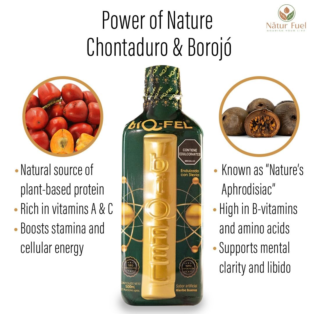 BIQ-FEL borojó ingredient close-up highlighting antioxidant-rich profile.