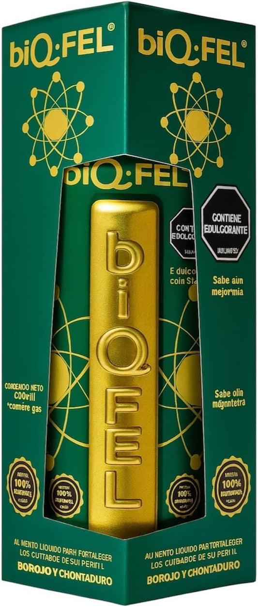 biQ-FEL daily multivitamin bottle pour demonstrates easy dosing and quick use.