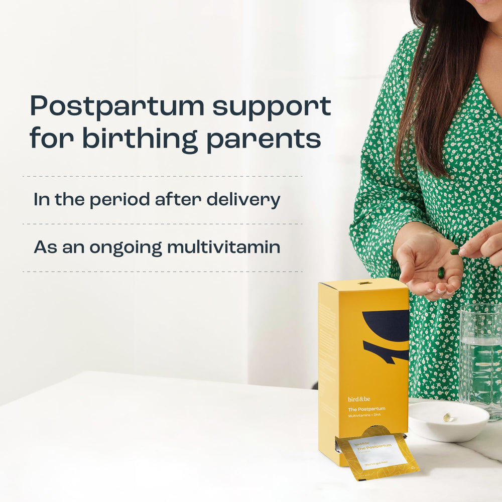 birdandbe postpartum hair regrowth vitamins supporting strands