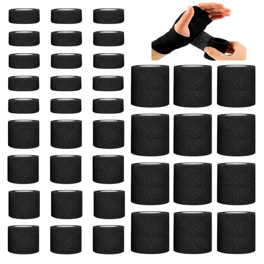 Birddie self-adhesive bandage wrap 1in black on paw for secure, quick wound protection