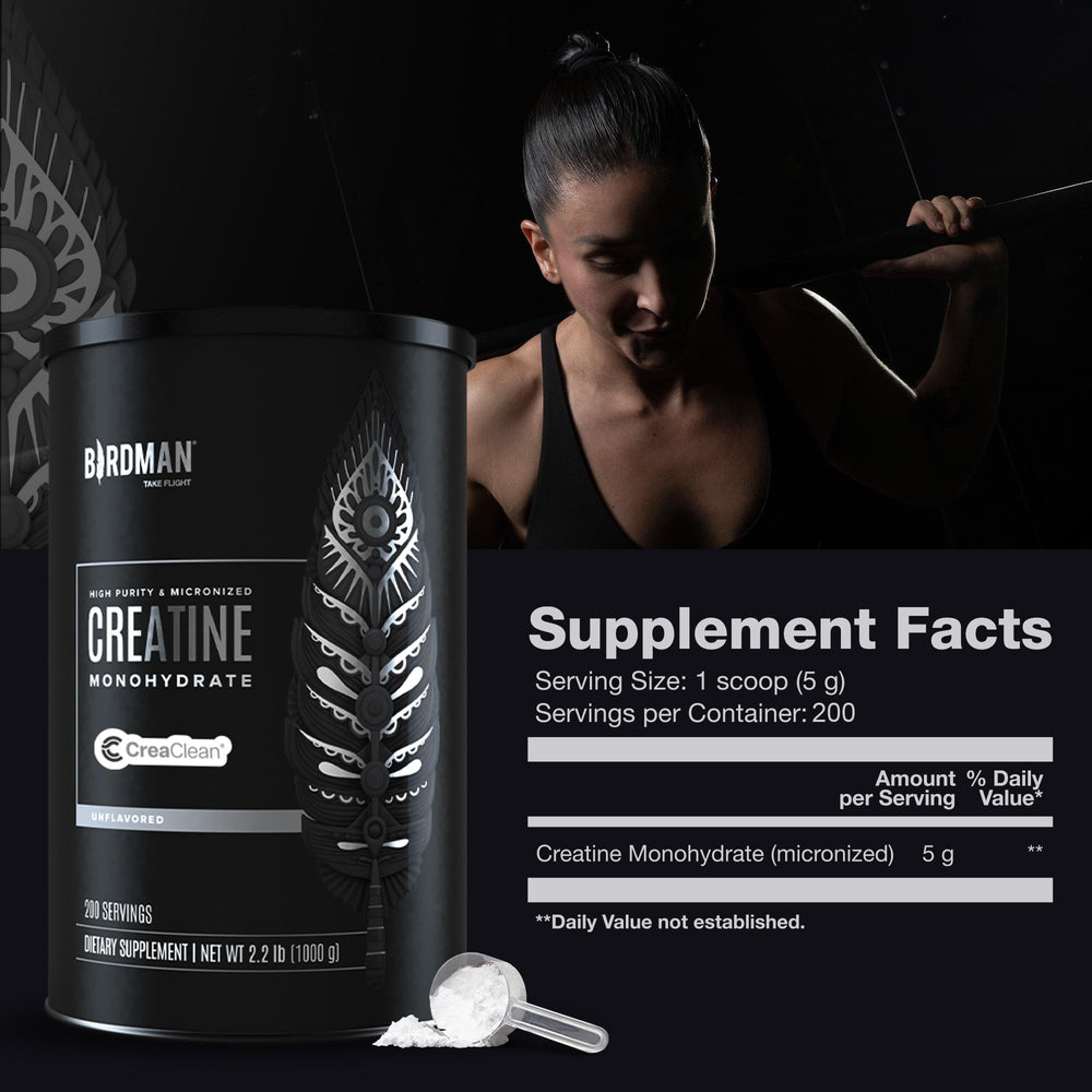 Birdman creatine powder supports daily muscle recovery and steady strength